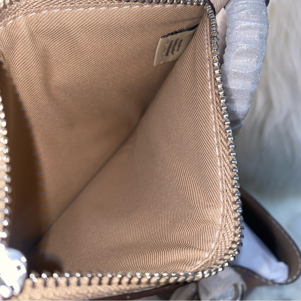 Coach Rowan Bucket Bag In Rainbow Signature Canvas New - Picture 13 of 13
